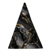 Chapeaux De Fètes Parties scintillant noire et or Abstrait (Droite)