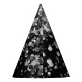 Chapeaux De Fètes Parties scintillant noire gris argent #3 (Parties  (Dos)