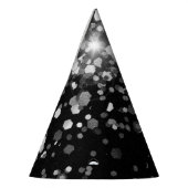 Chapeaux De Fètes Parties scintillant noire gris argent #3 (Parties  (Gauche)