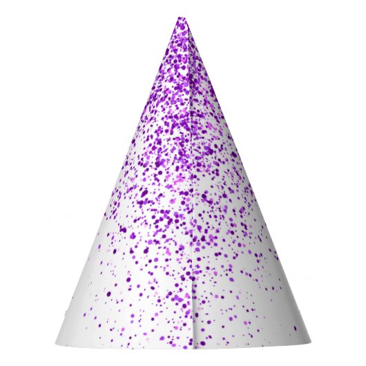 Chapeaux De Fètes Parties scintillant pourpre étincelante blanche N' (Dos)