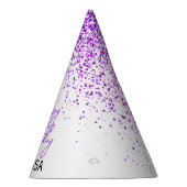 Chapeaux De Fètes Parties scintillant pourpre étincelante blanche N' (Droite)