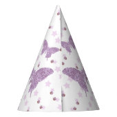 Chapeaux De Fètes Parties scintillant violet papillon Anniversaire C (Dos)