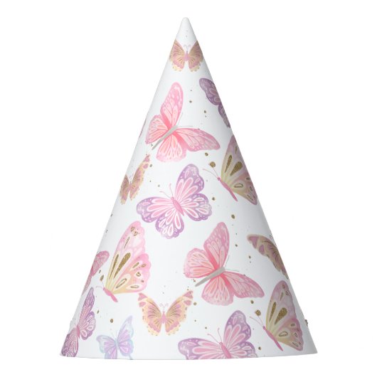 Chapeaux De Fètes Parties scintillant Whimsical Papillon Anniversair (Devant)