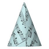 Chapeaux De Fètes Partition de musique bleue (Dos)