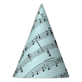 Chapeaux De Fètes Partition de musique bleue (Gauche)