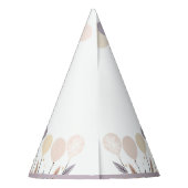 Chapeaux De Fètes Pastel Boho Fawn et Ballons Anniversaire (Dos)