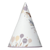 Chapeaux De Fètes Pastel Boho Fawn et Ballons Anniversaire (Gauche)