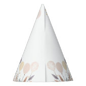 Chapeaux De Fètes Pastel Boho Hedgehog et Balloons Anniversaire (Dos)