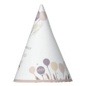 Chapeaux De Fètes Pastel Boho Hedgehog et Balloons Anniversaire (Droite)