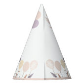 Chapeaux De Fètes Pastel Boho Owl et Balloons Anniversaire (Dos)