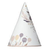 Chapeaux De Fètes Pastel Boho Owl et Balloons Anniversaire (Gauche)