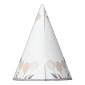 Chapeaux De Fètes Pastel Boho Rabbit et Ballons Anniversaire (Dos)