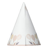 Chapeaux De Fètes Pastel Boho Raccoon et Ballons Anniversaire (Dos)