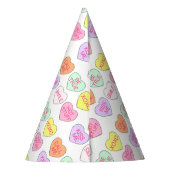Chapeaux De Fètes Pastel Candy Heart Saint Valentin Coeurs Candies (Dos)