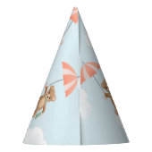 Chapeaux De Fètes Pastel Classic Teddy Bear Pêche Bleu (Dos)