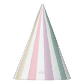 Chapeaux De Fètes Pastel Colours Stripes Anniversaire de enfant de c (Gauche)