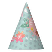 Chapeaux De Fètes Pastel Owl Joyeux anniversaire (Gauche)