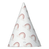 Chapeaux De Fètes Pastel Pink Rainbow Un premier anniversaire (Droite)