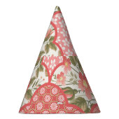 Chapeaux De Fètes Pastel Rose Motif à patchwork floral (Droite)