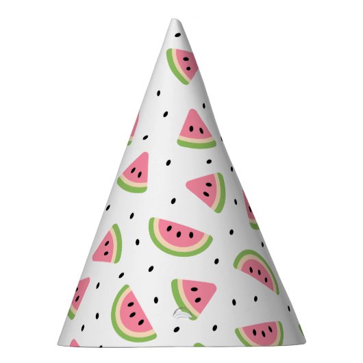 Chapeaux De Fètes Pastèque rose, Graines de pastèque, Motif d'été (Droite)
