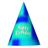 Chapeaux De Fètes Patchwork bleu et vert (Devant)