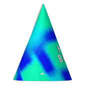 Chapeaux De Fètes Patchwork bleu et vert (Gauche)