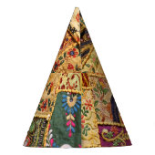 Chapeaux De Fètes Patchwork indien : Tissu du marché de Hampi. (Dos)