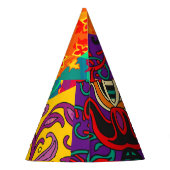 Chapeaux De Fètes Patchwork indien turc festier Mandala (Dos)