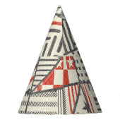 Chapeaux De Fètes Patchwork rétro : Conception géométrique Abstraite (Dos)