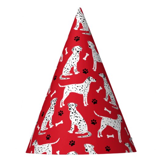 Chapeaux De Fètes Pâtes et os dalmatiens (Devant)