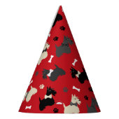 Chapeaux De Fètes Pâtes et os de Terrier écossais (Gauche)