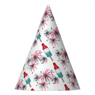 Chapeaux De Fètes Patriotic Rocket Pop Popsicle Fireworks 4 juillet