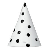 Chapeaux De Fètes Patters de Black and White Abstract (Gauche)