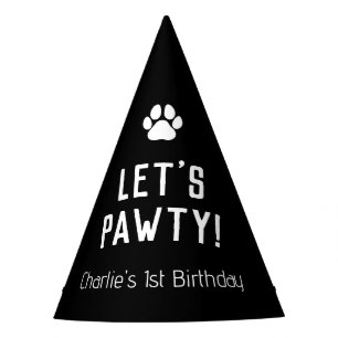 Chapeaux De Fètes Pawty Dog Anniversaire Casquette moderne