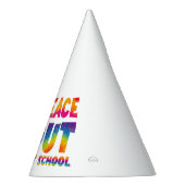 Chapeaux De Fètes Peace Out Élémentaire École Dernière journée Tie D (Droite)