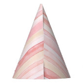 Chapeaux De Fètes Peach Stripes rose Anniversaire (Dos)