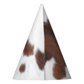 Chapeaux De Fètes peau de vache blanc (Dos)