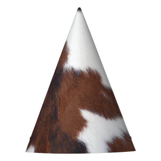 Chapeaux De Fètes peau de vache blanc (Devant)