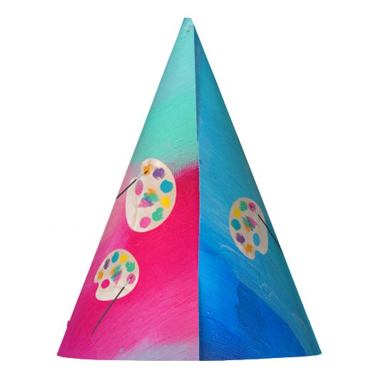 Chapeaux De Fètes Peinture Art Artiste Peinture Anniversaire Thème (Dos)