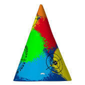 Chapeaux De Fètes Peinture colorée casquettes de fête d'anniversaire (Droite)