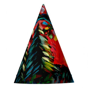 Chapeaux De Fètes Peinture Colorée Sur Arbre Et Rivière