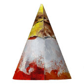 Chapeaux De Fètes Peinture moderne à l'huile d'éléphant Abstraite (Dos)