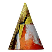 Chapeaux De Fètes Peinture moderne à l'huile d'éléphant Abstraite (Droite)