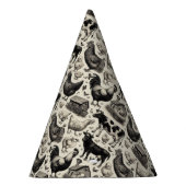 Chapeaux De Fètes Peinture vintage d'animaux de ferme (Droite)