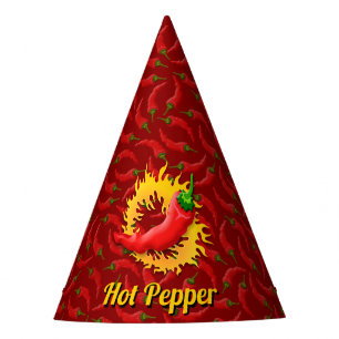 Chapeaux De Fètes Pepper chili avec Casquette Flamme Party