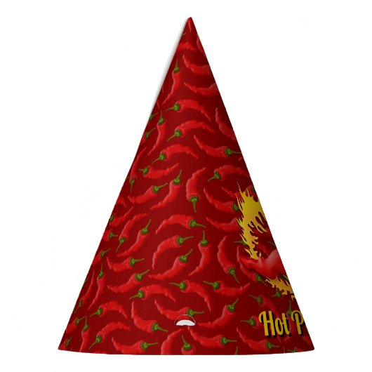 Chapeaux De Fètes Pepper chili avec Casquette Flamme Party (Gauche)