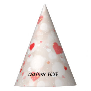 Chapeaux De Fètes Personnalisé Abstrait Coeurs colorés Motif