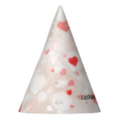 Chapeaux De Fètes Personnalisé Abstrait Coeurs colorés Motif (Gauche)