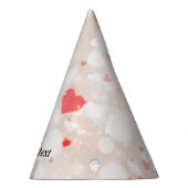 Chapeaux De Fètes Personnalisé Abstrait Coeurs colorés Motif (Droite)