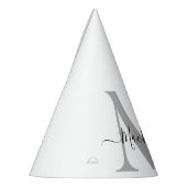 Chapeaux De Fètes Personnaliser Monogramme Initial Nom (Gauche)